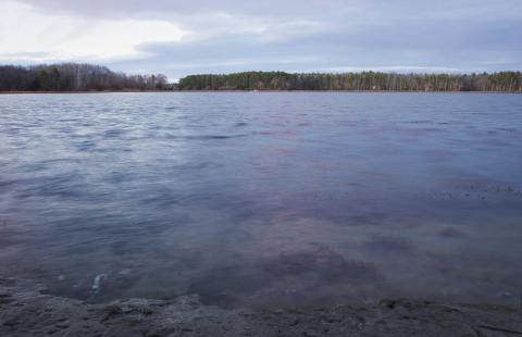 An image of Great Bay at sunset.
