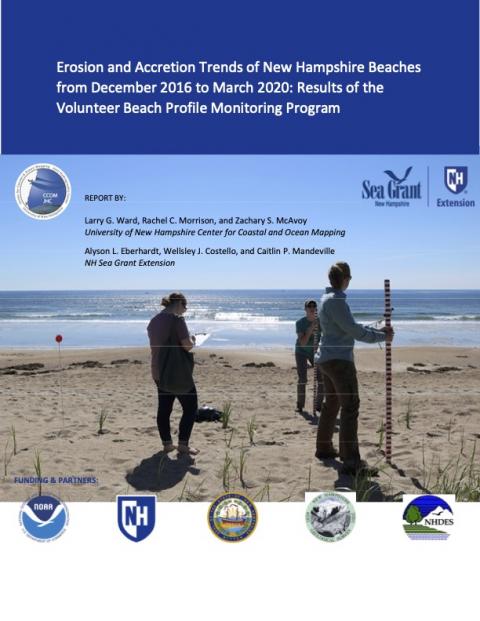 The cover of the four year data summary for the beach profiling program