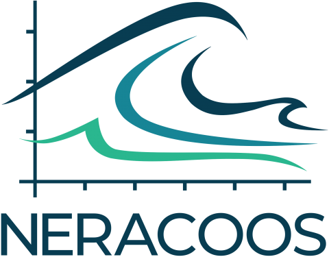 NERACOOS logo of waves on a grid with organizaiton name below