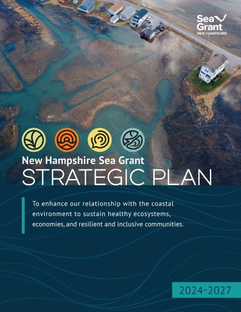 Cover of the 2024-2027 New Hampshire Sea Grant Strategic Plan booklet