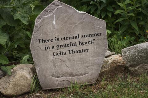 A quote by Celia Thaxter, one of the island's most famous inhabitants. 
