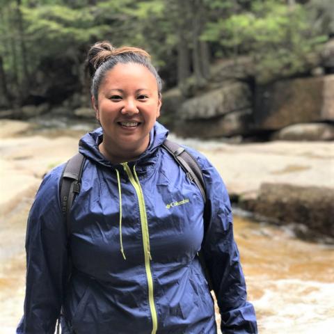 An image of Ashley Bulesco in the outdoors.